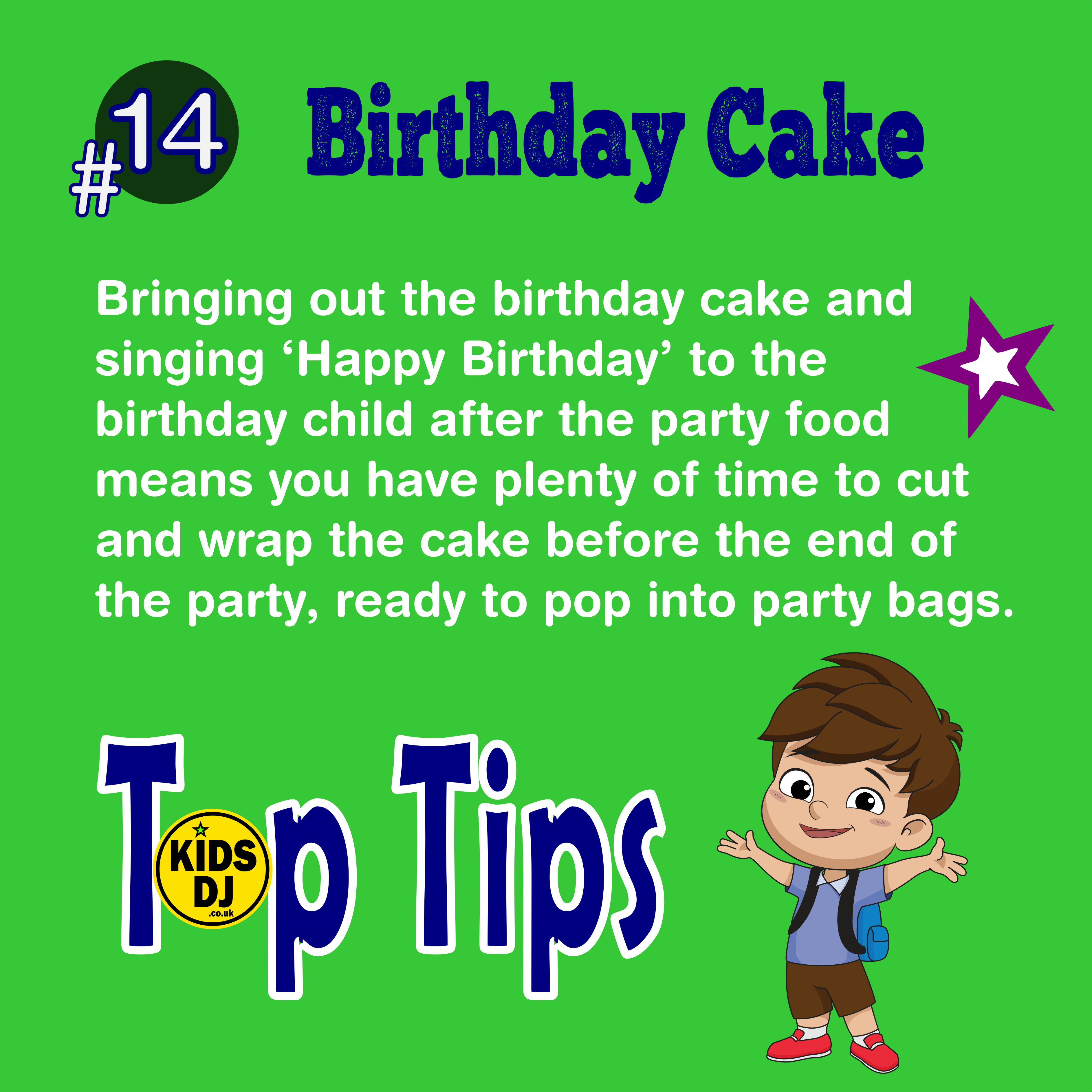 Birthday cake and song