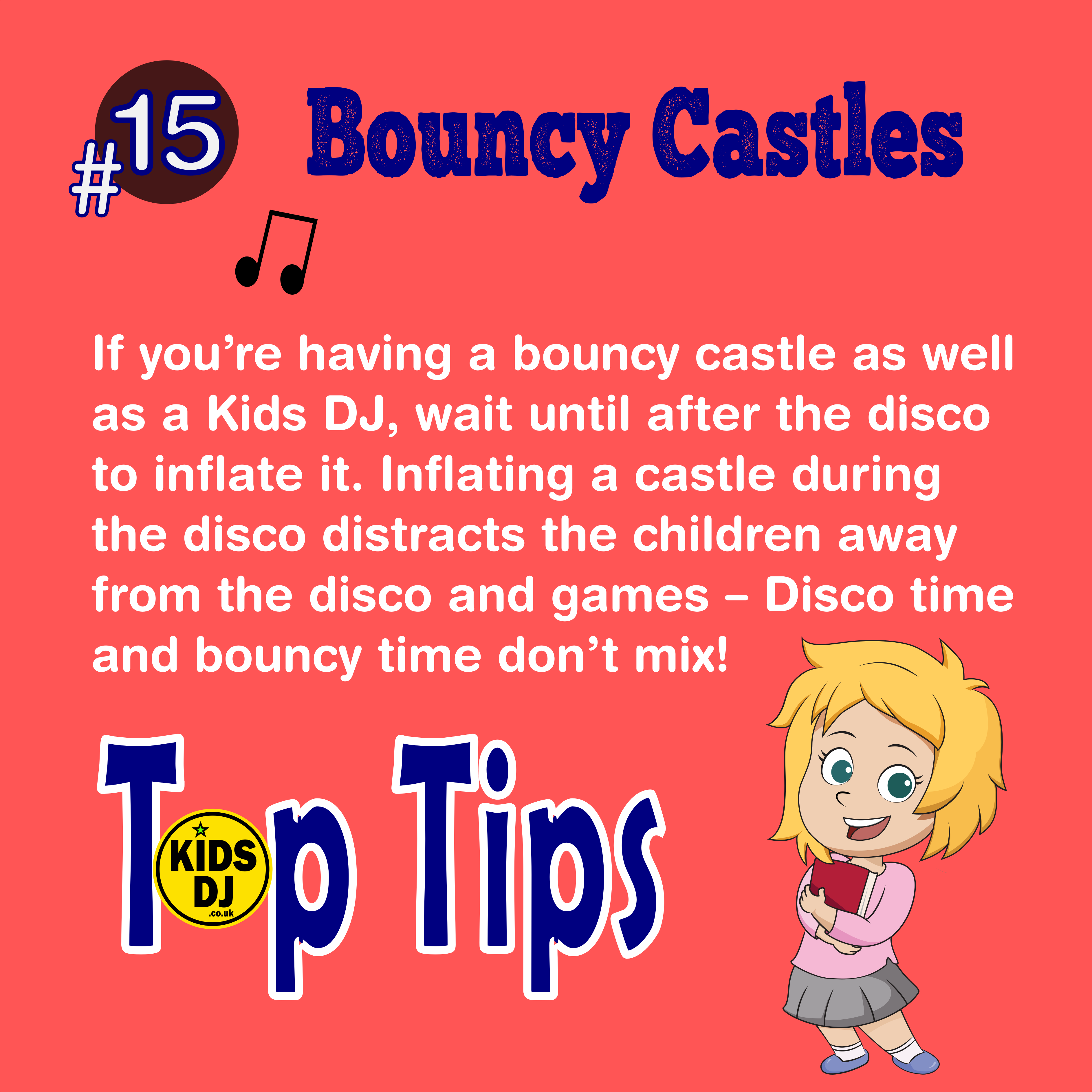 Bouncy castle and kids discos don't mix