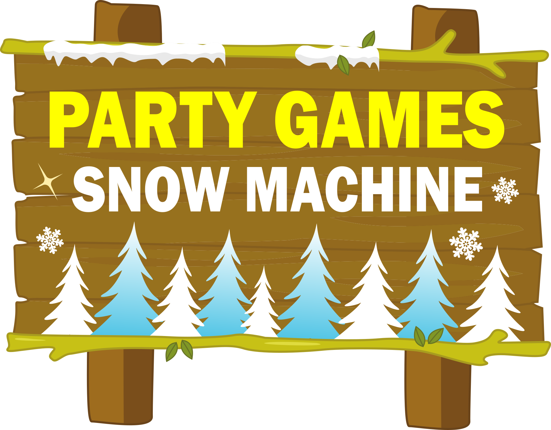Parties with Games and Snow Party games and snow machine are included at Kids DJ parties