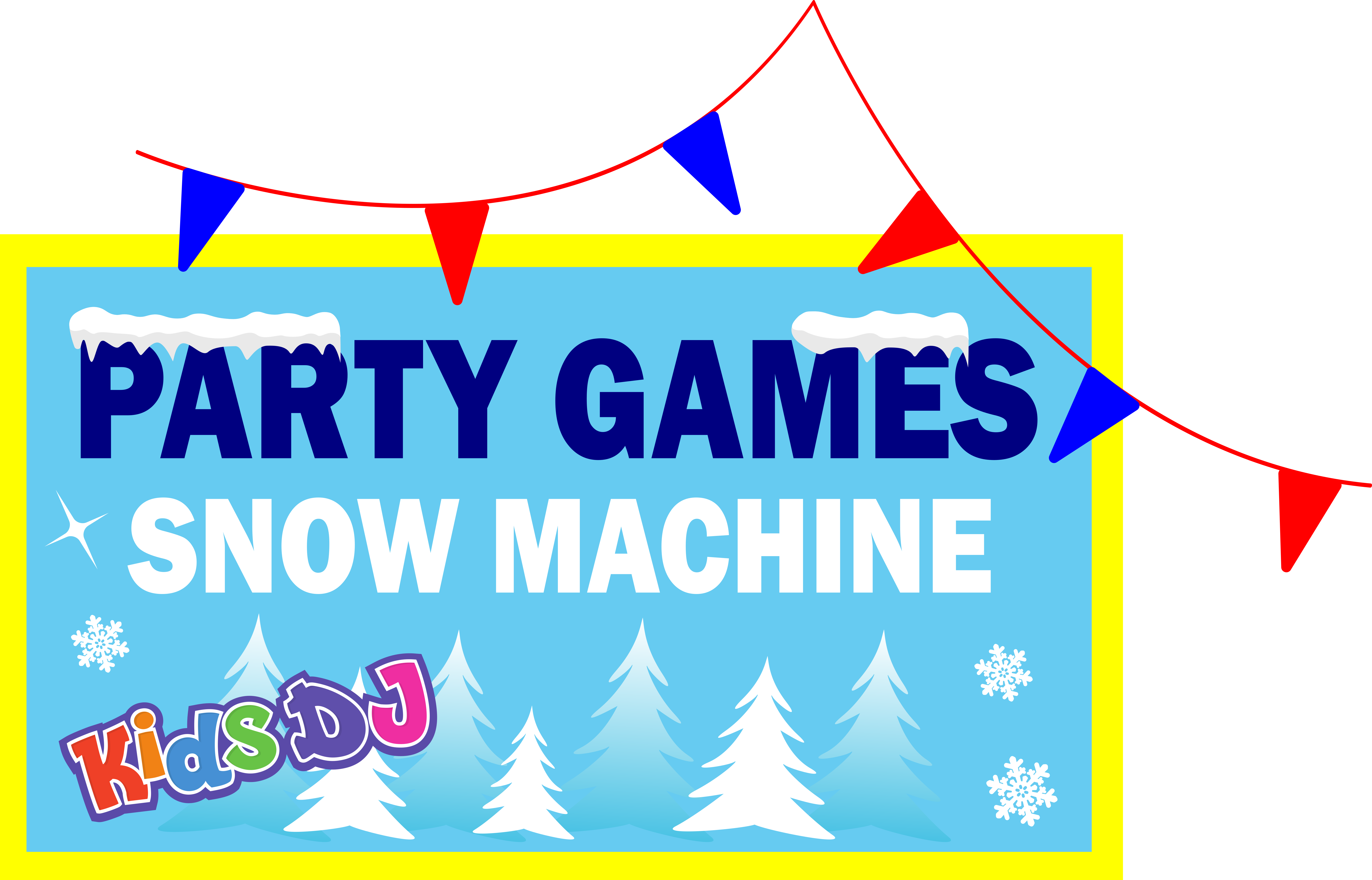 Tarleton Kids DJ parties include party games and our amazing snow machine