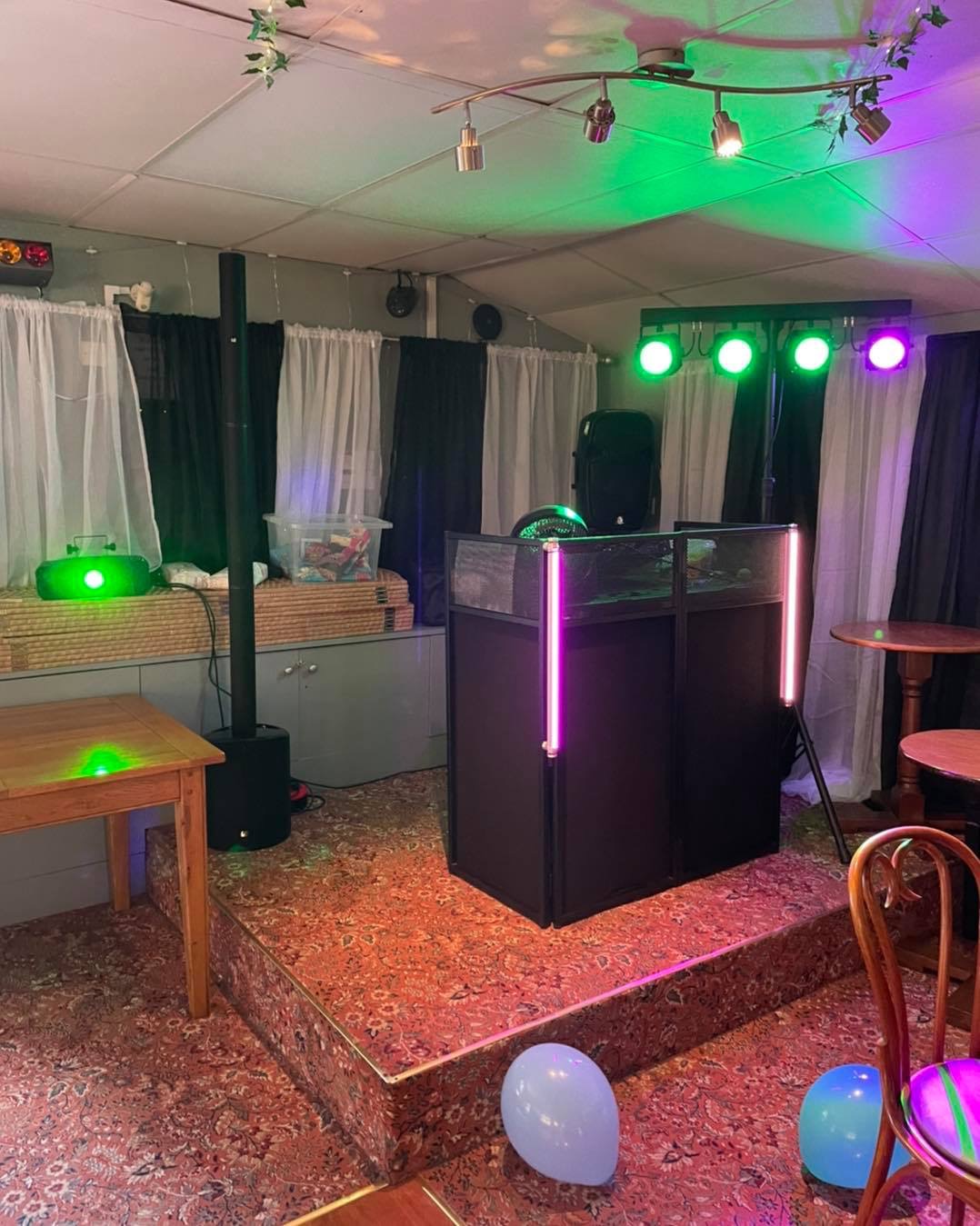 Kids party setup at Davenham Leigion in Northwich