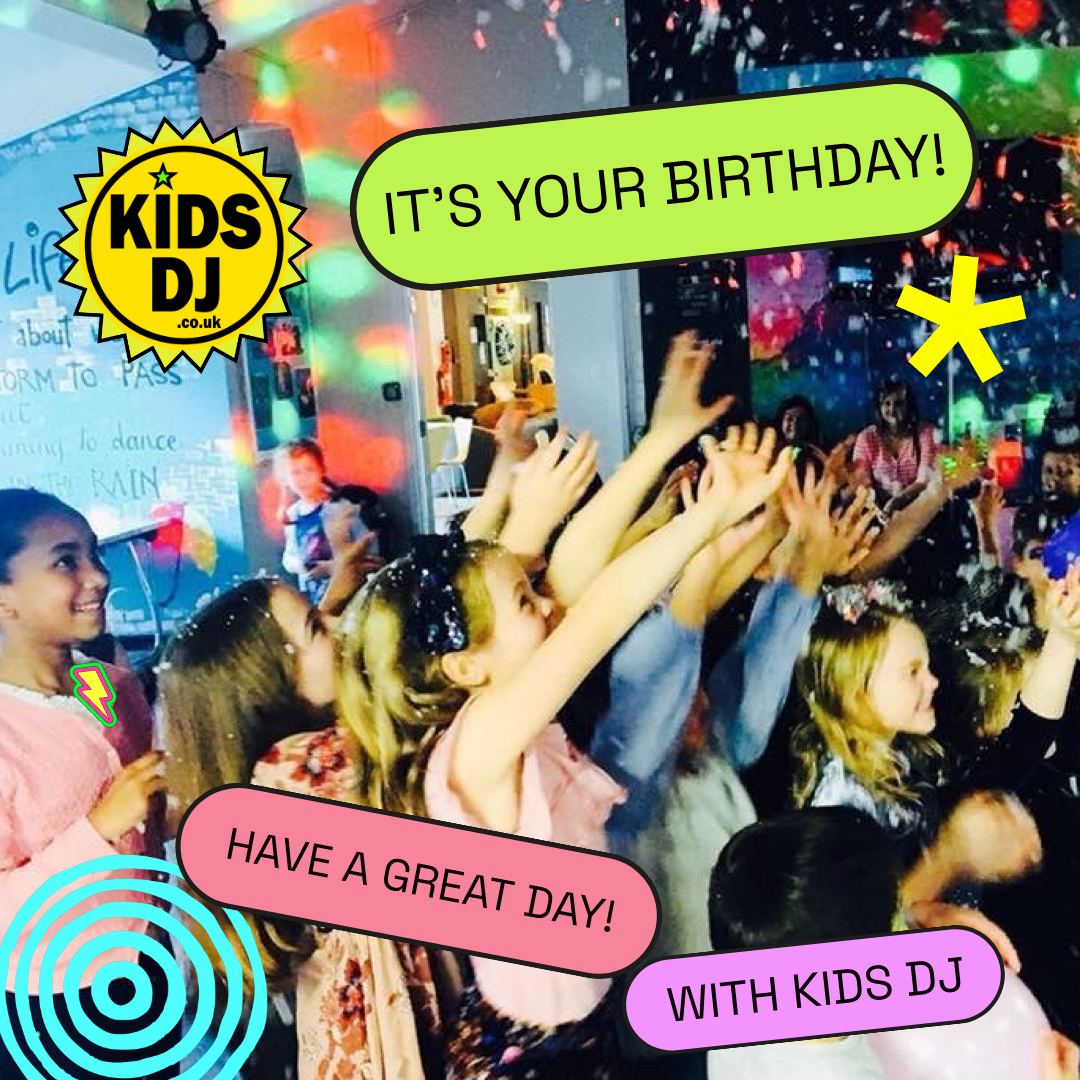 Snow and fun at a Kids DJ party