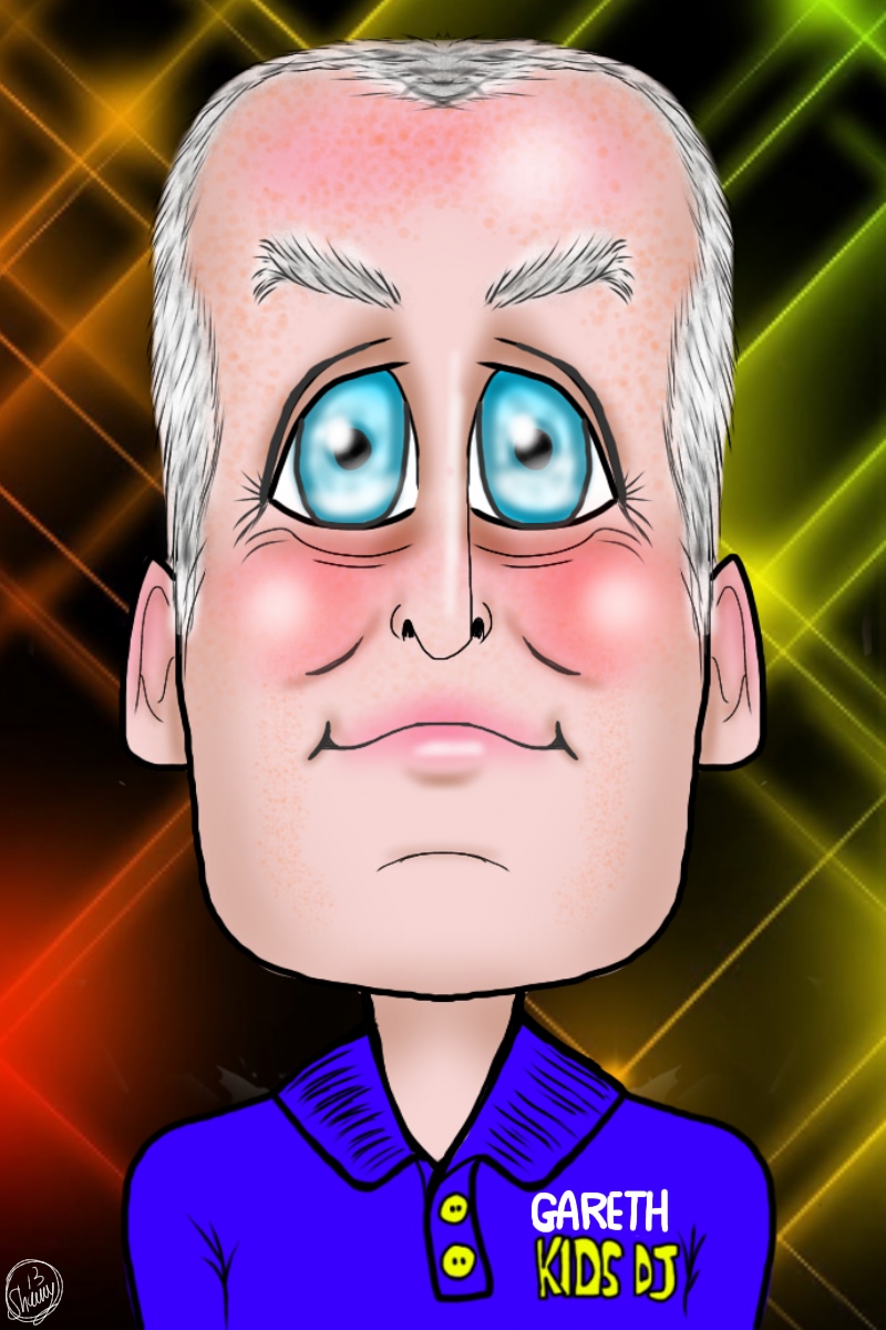 DJ Gareth lives in Bacup and hosts children's parties with music and party games