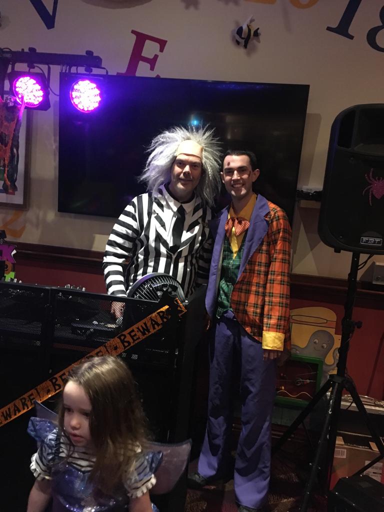 DJ Phil hosted the Barley Farm Halloween disco in Eccles