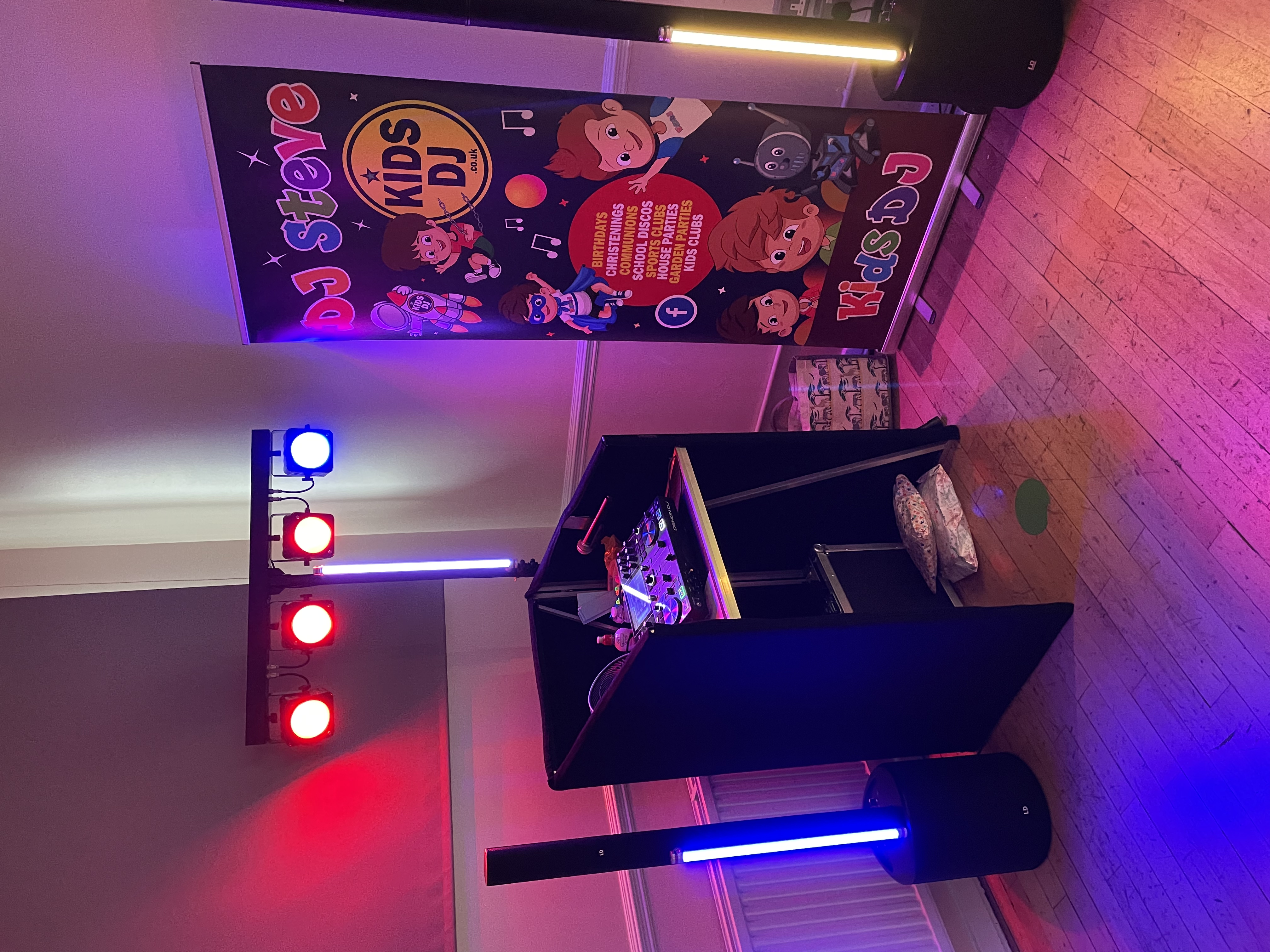 Kids DJ children's party setup