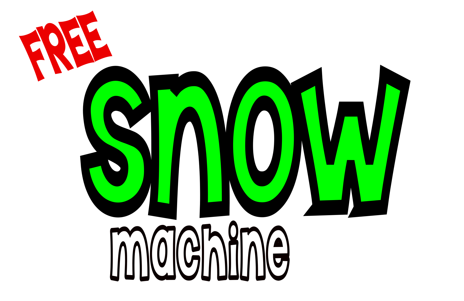 free snow machimnd for all Hanbury kids parties